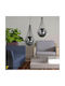 Megapap Cahaya Pendant Light Black with Socket E27 40x40x80cm