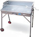 BBQ Γ' Galvanized Charcoal Grill 30cmx60cm