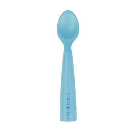 Minikoioi Baby Spoon made of Silicone for 6+ months Blue