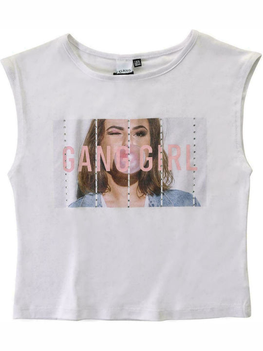 Gang Kids Blouse Sleeveless White