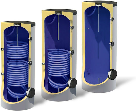 Nobel Boiler Λεβητοστασίου Glass 200lt με δύο Εναλλάκτες για Αντλίες Θερμότητας