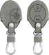 Leatherette Car Key Cover Case with 3 Buttons for Mini Cooper Gray