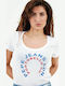 Cammie Γυναικείο T-shirt Λευκό