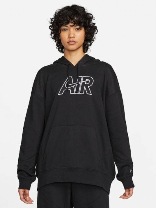 Nike Air Women's Long Hooded Sweatshirt Black