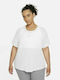 Nike One Luxe Damen Sport T-Shirt Dri-Fit Weiß
