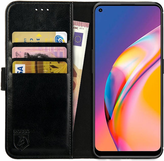Rosso Element Портмоне Изкуствена кожа Черен (OPPO Reno5 Lite)