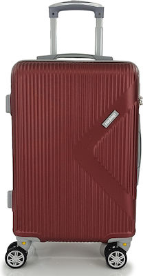 Playbags PS828 Βαλίτσα Καμπίνας με ύψος 55cm σε Μπορντό χρώμα