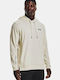 Under Armour Armour Terry Herren Sweatshirt mit Kapuze und Taschen Beige