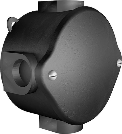 Elvhx Cutie electrică pentru montaj exterior Ramificare în culoarea Negru