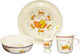 Feeding Set Morning made of Porcelain Yellow 5pcs