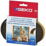 Geko Rubber Draft Stopper Door in Brown Color 6mx3.5cm G35291