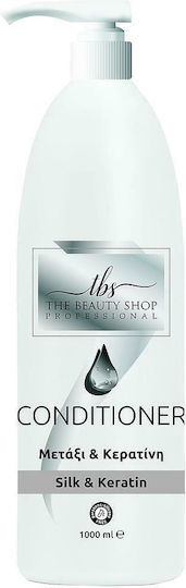 The Beauty Shop Silk & Keratin Conditioner Αναδόμησης/Θρέψης για Όλους τους Τύπους Μαλλιών 1000ml
