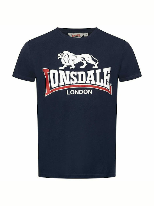 Lonsdale Herren T-Shirt Kurzarm Marineblau
