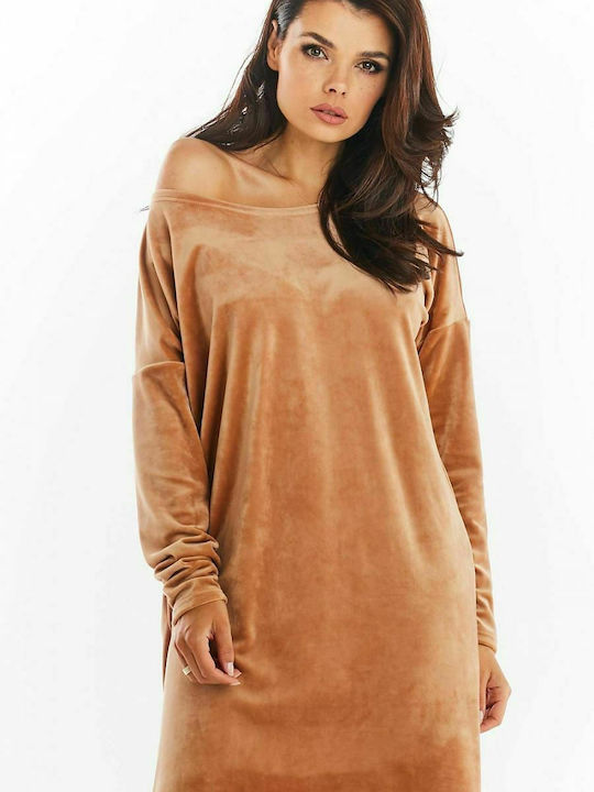 Awama Mini Dress Beige