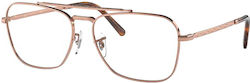 Ray Ban Masculin Metalic Rame ochelari Roz Auriu RB3636V 3094