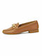 Ragazza Leather Women's Loafers in Tabac Brown Color