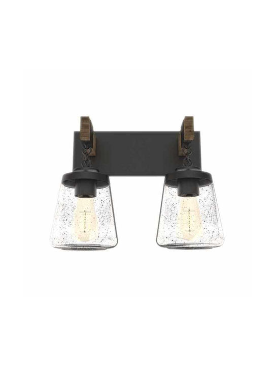 Elmark Paola Modern Lamp Wall with Socket E27 Black 146.6cm