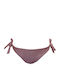 Eriphyle Bikini Slip with Laces Ash Rose