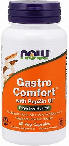 Now Foods Gastro Comfort with PepZin GI Ειδικό Συμπλήρωμα Διατροφής 60 κάψουλες