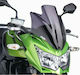 Puig Motorcycle Windshield & Windscreen Tinted Visor for Kawasaki Z750 Sport Dark Smoke 2007-2012 4523F