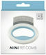 M-Pets Mini Pet Comb XSmall for Misc Hair Lengths for Coat Cleaning Blue