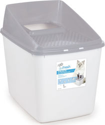 All For Paws No Mess Toilet Closed Gray All For Paws No Mess Toilet Closed Gray