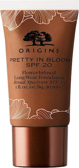 Origins Pretty In Bloom SPF20 Liquid Foundation 720 Very Deep Warm 30ml
