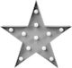 Kiokids Kinder Wandleuchte LED Star Grey