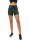 Women's Training Legging Shorts High Waisted Khaki
