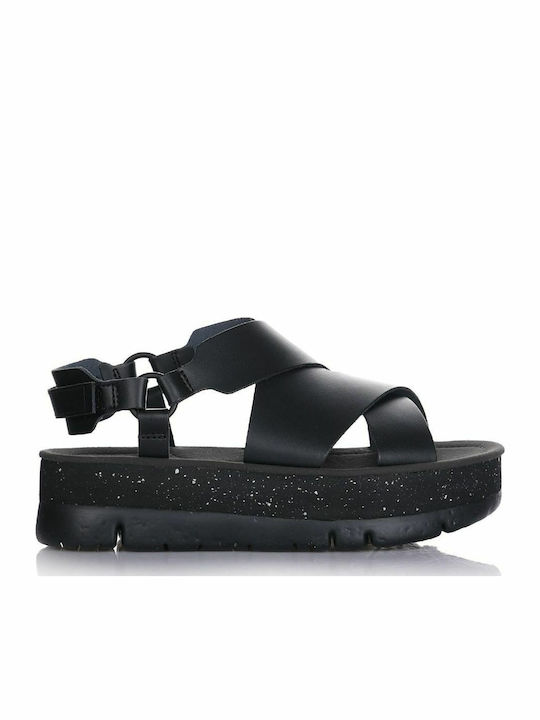 Camper Oruga Up Leather Women's Flat Sandals An...
