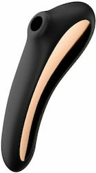 Satisfyer Dual Kiss Аспиратор Вагина с вибрация Black 1бр