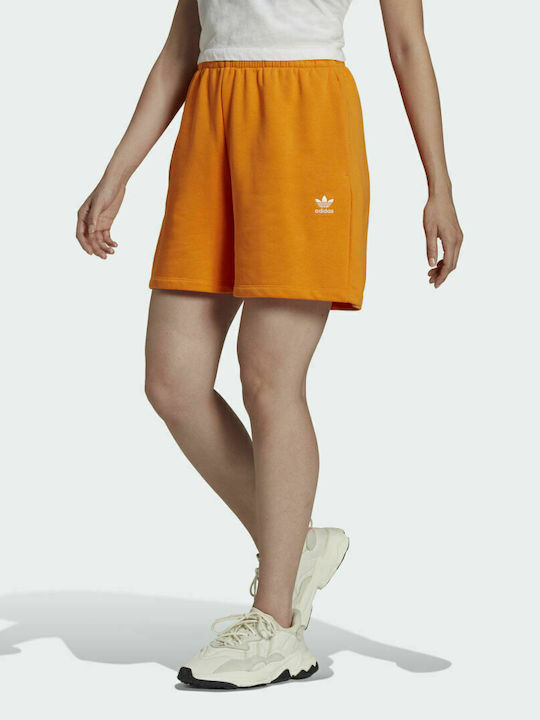 Adidas Adicolor Essentials French Terry Γυναικείο Σορτς Bright Orange