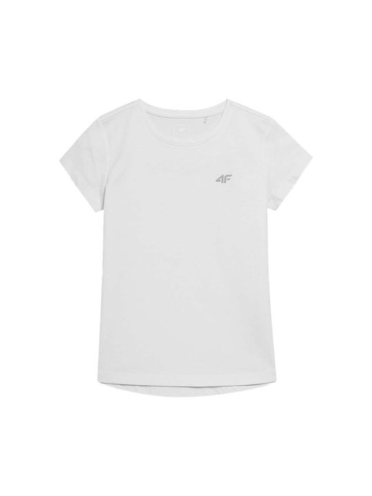 4F Kinder-T-Shirt Weiß