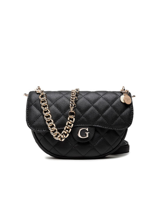 Guess Gillian 0 Γυναικεία Flap Bag 'Ωμου Μαύρη