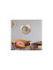 Wall Mirror with Gold Metallic Frame Diameter 53cm 1pcs