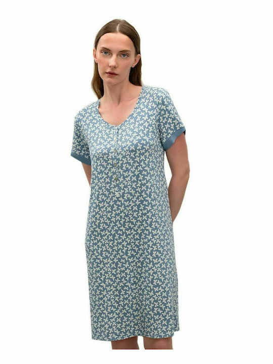 Vamp Summer Women's Nightdress Blue Serene