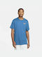 Nike F.C. Αθλητικό Ανδρικό T-shirt Marine Blue με Στάμπα