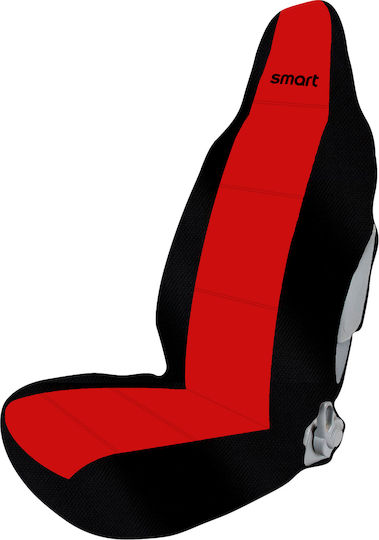 Race Axion Towel Front Covers 2pcs Black / Red Smart ForTwo 450 1998-2006