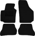 Kokkinoplitis Set of Front and Rear Mats 4pcs from Carpet for Seat Altea Black