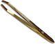 Kiepe Eyebrow Tweezer with Straight Nose 0349-5 Gold
