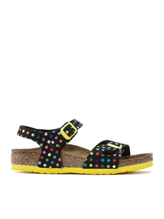 Birkenstock Παιδικά Πέδιλα Rio Ανατομικά Μαύρα