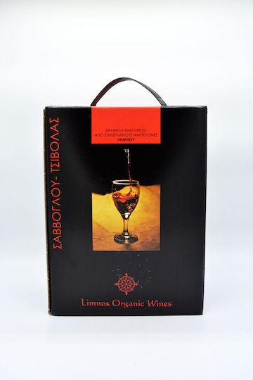 Limnos Organic Wines Βιολογικό Κρασί Λημνιό Ερυθρό Ξηρό σε Ασκό 3000ml