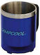 Campcool Ποτήρι Θερμός Ανοξείδωτο 220ml Μπλε με Επιστόμιο και Λαβή