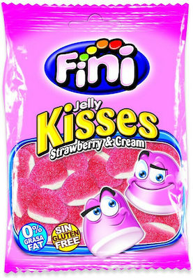 Fini Confectionery Kisses with Flavor Strawberry / Cream Gluten Free 1pcs 100gr