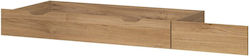 Polihome Giallo Συρτάρι Κρεβατιού Ξύλινο Μπεζ 72x138x21cm