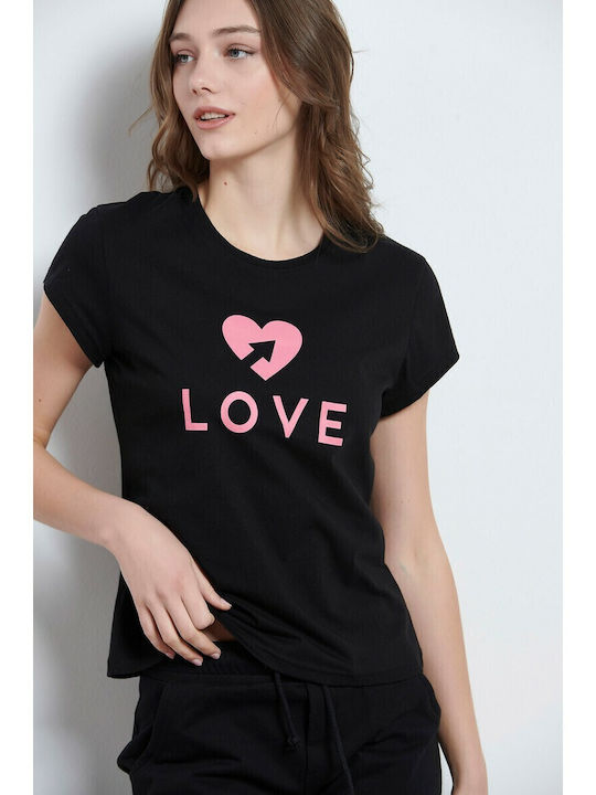 BodyTalk Damen T-Shirt Schwarz