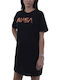 Mini T-shirt Φόρεμα Μαύρο