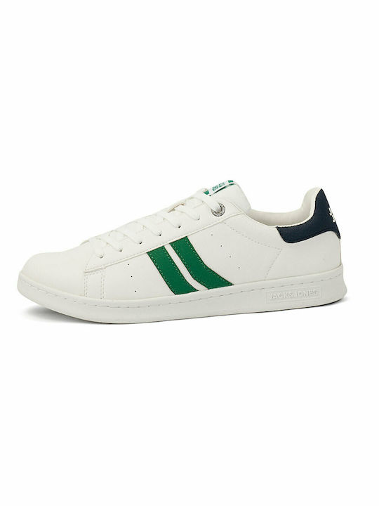 Jack & Jones 12203947 Ανδρικά Sneakers Λευκά/Πράσινα