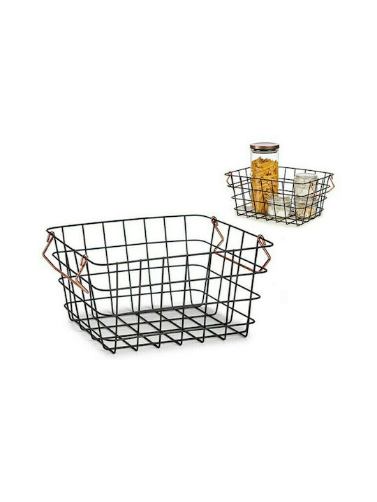 Metallic Over Sink Dish Draining Rack Black 23x14.5x31.5cm