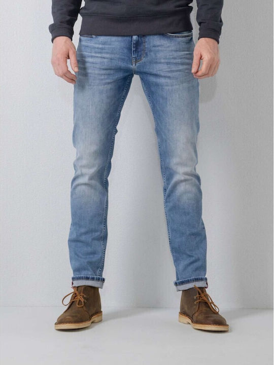 Men's Jeans Pants Elastic with Regular Tapered Fit Blue